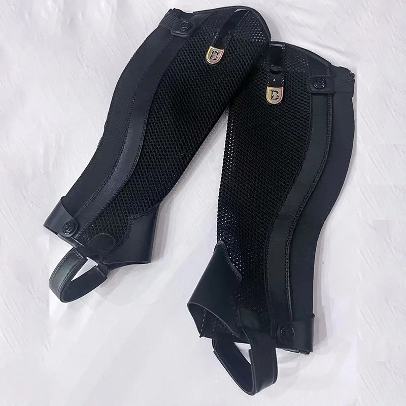 Equestrian Leg Guards Suit for Adult Child Wear-resistant and Breathable Comfortable Grid Design Cool Sweat-wicking 6