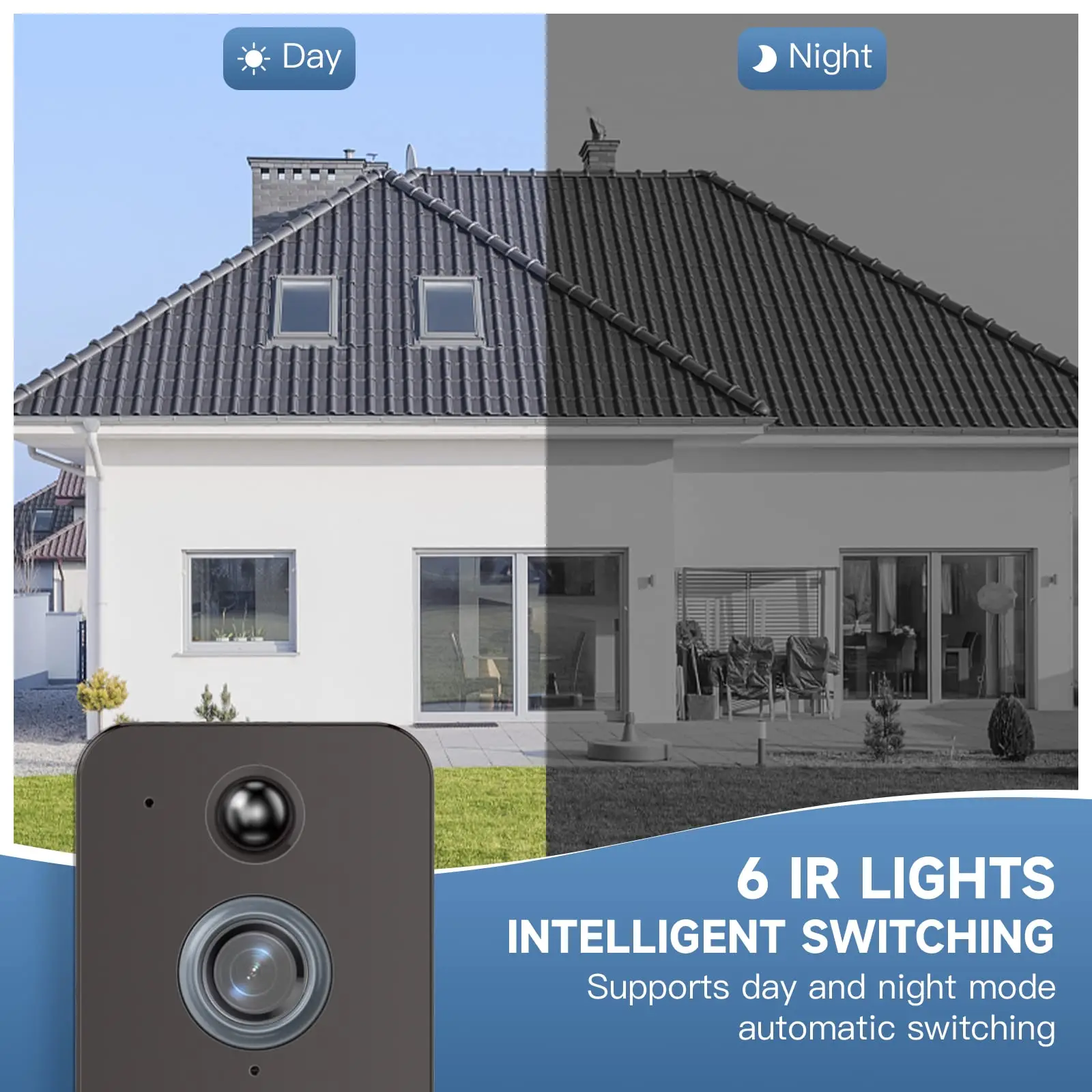 Smart Home T6 Wireless WiFi Video Doorbell Camera Digital Outdoor Door Bell Intercom HD Night Vision Security Protection Aiwit images - 6