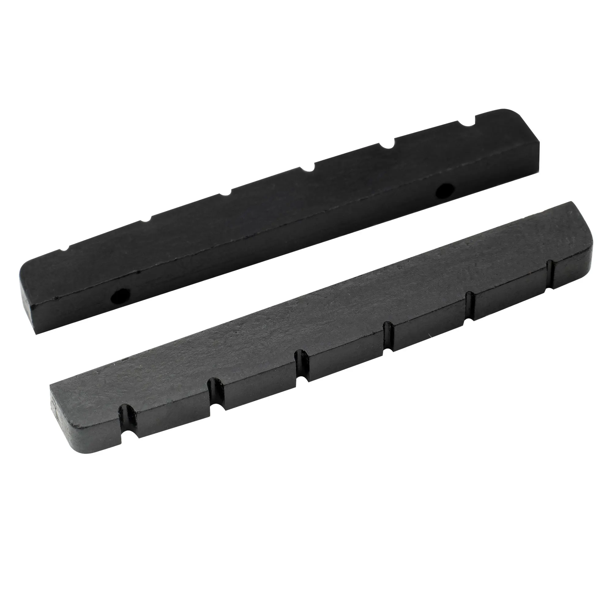 뮤직릴리 프로 우레아 레진 플라스틱 슬롯형 42mm ST 스타일 텔레 일렉트릭 기타 너트 플랫 바텀 (6현 ST 텔레용) (2개 세트)
