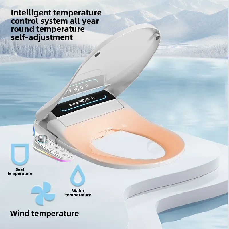 Smart Toilet Seat Cover Instant Heating Multi-function Wash Foam Shield Electric Bidet Lid For Household Bathroom