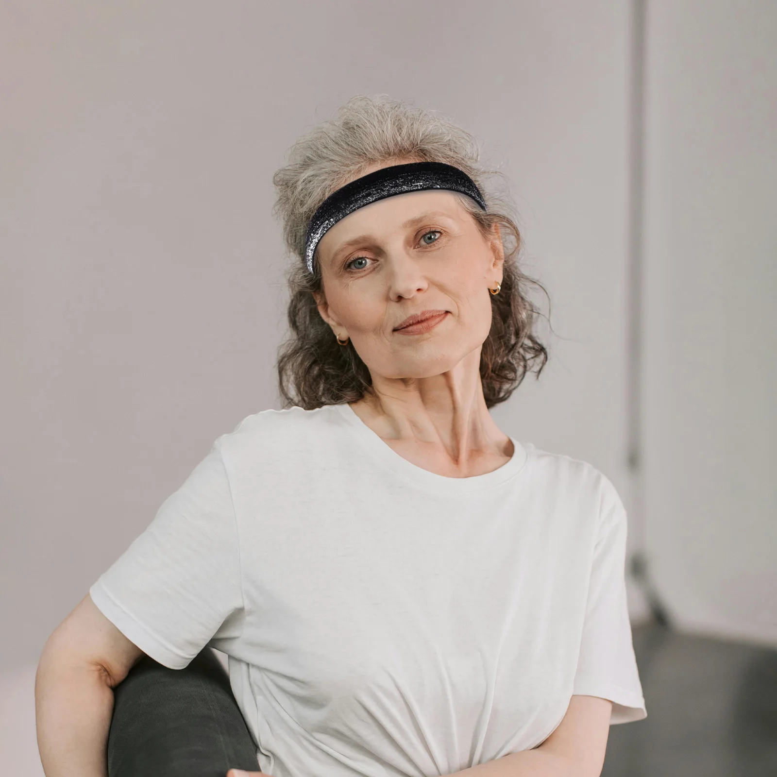 6개입 여성용 스포츠 헤드밴드 탄력 있는 넓은 땀방지 논슬립 요가 피트니스 러닝 스트레치 헤어밴드 운동용