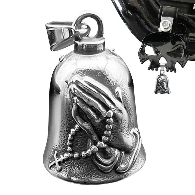 Motorcycle Angle Wings Bell Pendant Angel Wings Riding Motorcycle Bell Portable Motorcycle Hang Riding Bell Deco Accessories