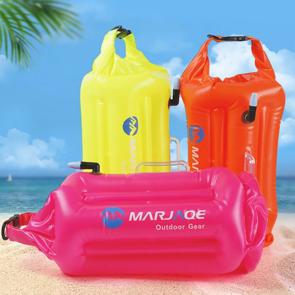 20L Inflatable Waterproof Tow Float Dry Bag with Storage Room Ideal for Boating Fishing and Camping Activities