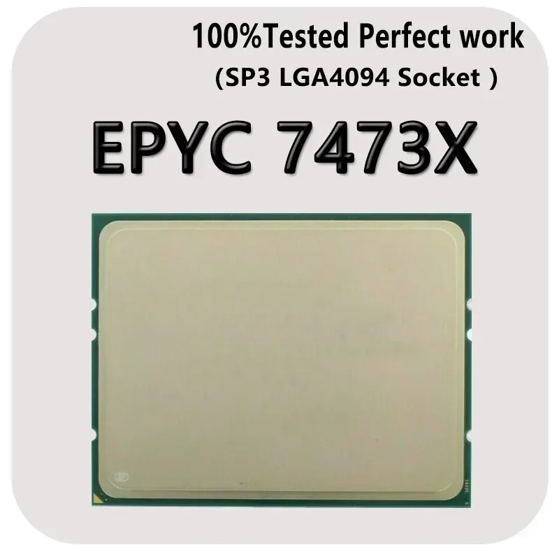 AMD EPYC 7473X 2.8Ghz 24 코어 48 스레드 768MB 240W SP3 7003 시리즈 서버 7473X