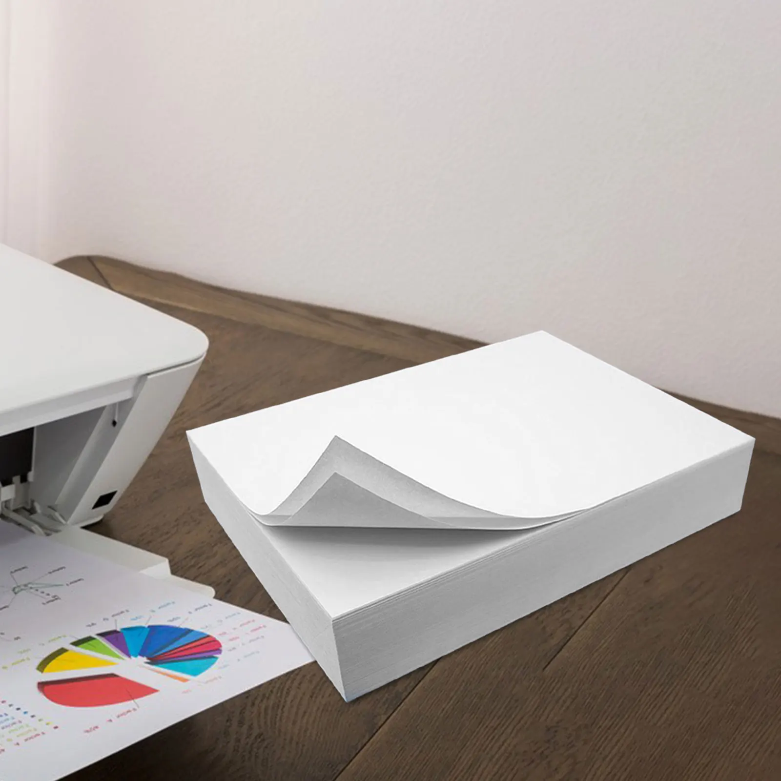 A4 Copying Paper Vivid Color Smooth Quick Dry Inkjet Paper 500 Count for Communications Flyers Memos Reports Home and Office Use