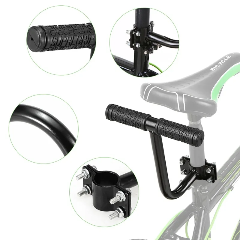 Description Picture 5 of itemCycle Accessories Parts Bicicleta Bicycle Rear Seat Saddle Bicycle Child Seat With Back Rest With Handle Armrest Footrest Pedals