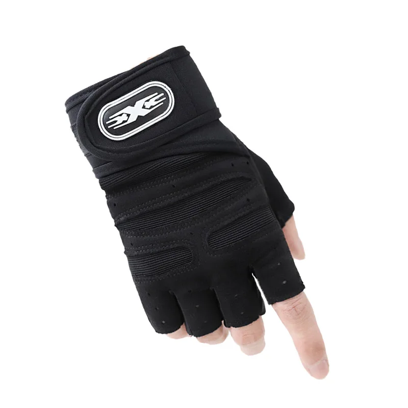 Gym Gloves Fitness Heavyweight Training Gloves Men Women Body Building Half Finger Non-Slip Gloves Wrist Weightlifting Sports 6
