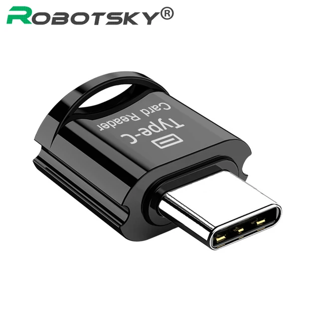 Adaptateur USB Type C vers Micro-SD TF OTG, mini lecteur de carte mémoire  intelligent pour ordinateur portable Samsung - AliExpress