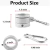 Flag Pole Rings，Aluminum Alloy 360° Rotating Anti Wrap Flag Mounting Spinning Ring Clips for 0.75-1.02 Inch Diameter Flagpole 2
