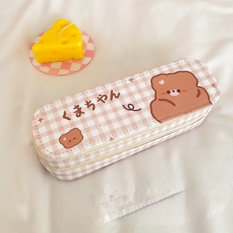 대용량 펜 상자, 카와이 필통, 정리함 한국 파우치, 여아 학용품, 사무용품, 문구 가방