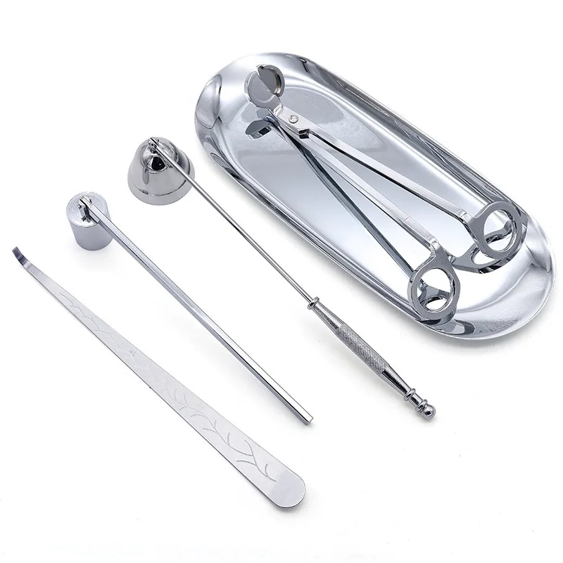 Candle Wick Trimmer 1/3/5 Styles Candle Extinguishers Scented Candle Trays Scissors Hook Accessories Wick Trimmer Extinguishing Tools