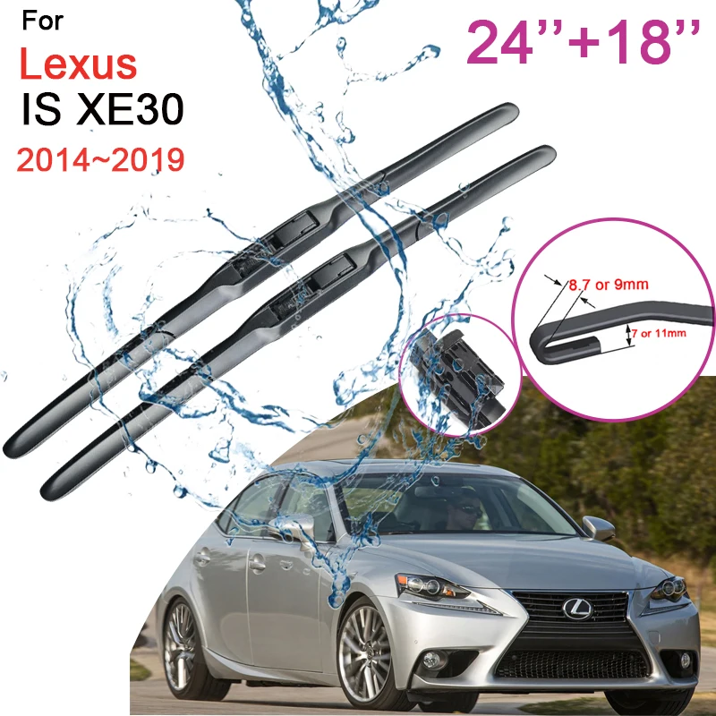 

Car Wiper Blades for Lexus IS XE30 250 300h 350 IS250 IS300h IS350 2014~2019 2015 2016 Front Windshield Wipers Car Accessories