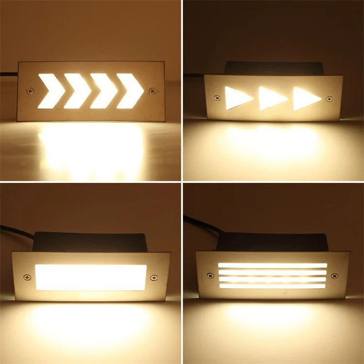 Description Picture 6 of itemOutdoor LED Step Light 5W Waterproof Stair Wall Embedded Underground Lamp 5W 170x70mm Deck Footlights 85-265V DC12V