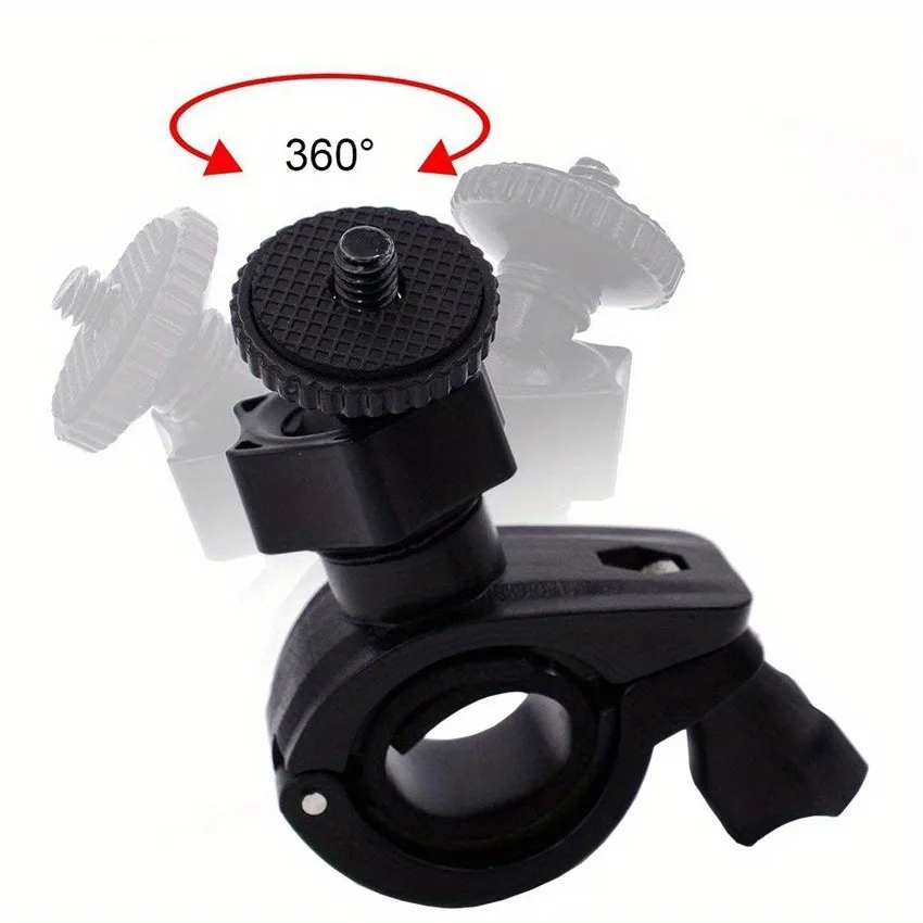 360 Degree Rotation Bike Bracket Bicycle Handlebar Mount Holder For GoPro Hero 11 10 9 8 7 6 5 SJCAM Adapter Camera Accessories