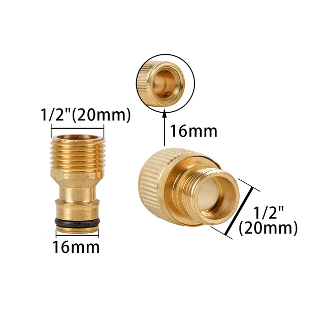 Nő 1/2 "3/4" 1 "Golyószelep Csatlakozó Vízcső -Cső Illesztő Golyó Szelep Mezőgazdasági Kert Öntözőszerelvények - Image 5