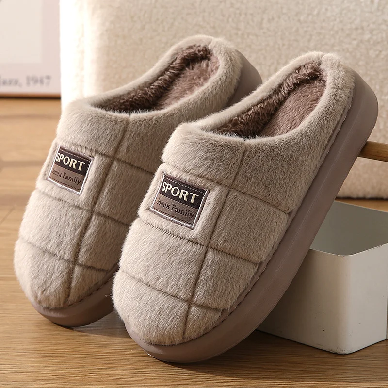 Mens  Cozy Memory Foam Scuff Slippers Casual Slip On Warm House Shoes Indoor/Outdoor Slippers Fluffy Bedroom Men Shoes 3