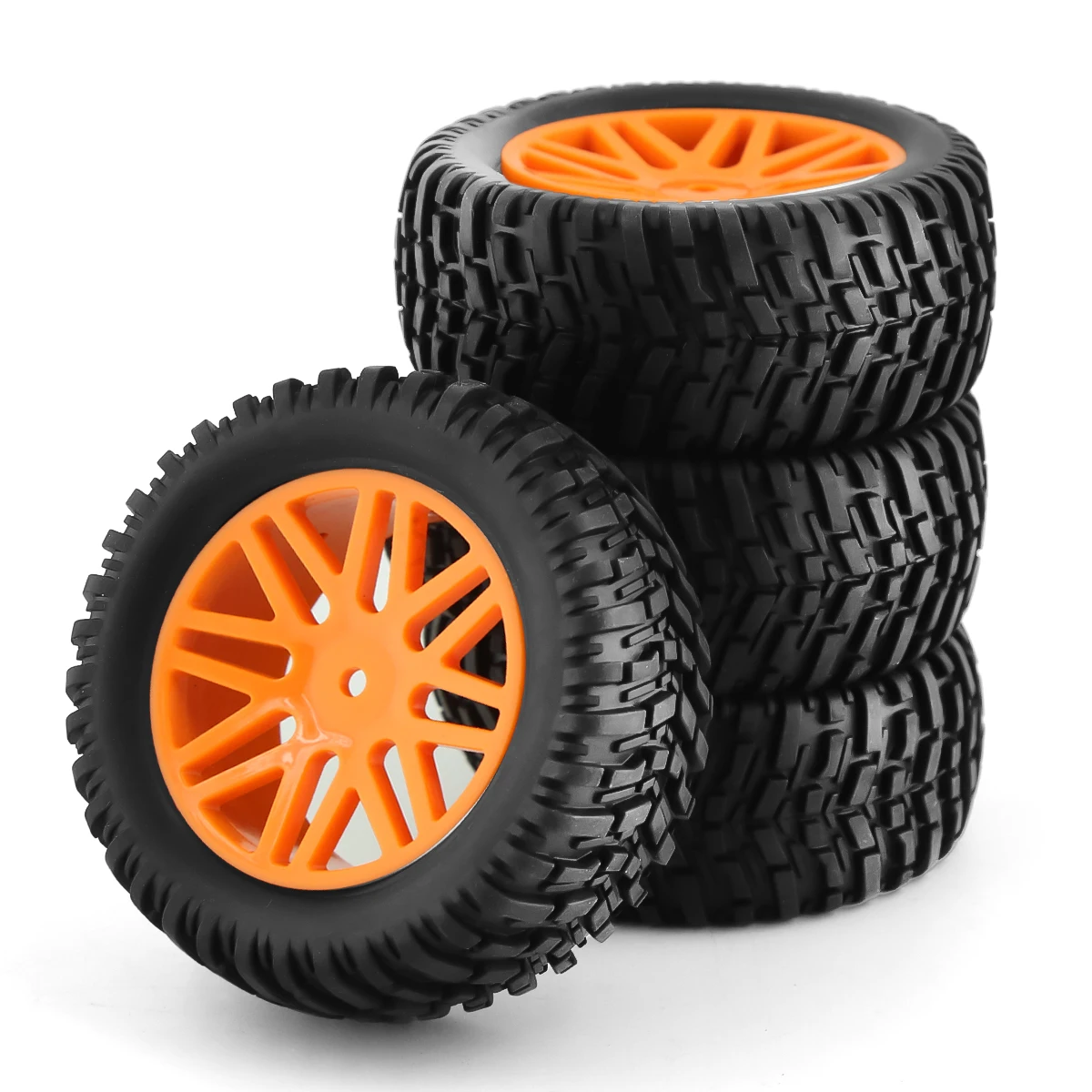 4pcs 96mm Short Course Truck Tire Tyre Wheel 12mm Hex For HSP 94107 94155 HPI Wltoys 144001 144010 124007 124019 12428 RC Car