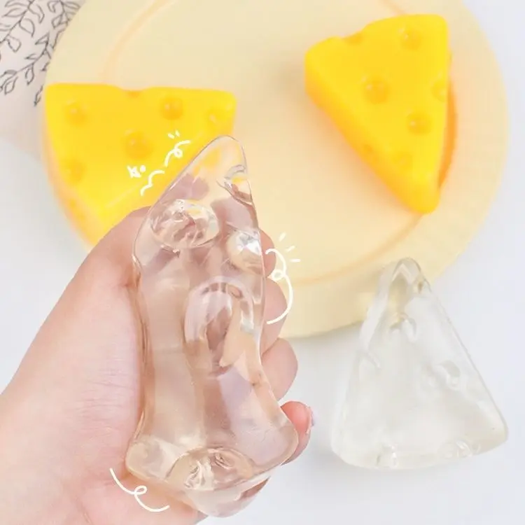 Mochi Cute Cheese Squishy Toys Soft 3D Dessert Squeeze Party Relaxed Relief Sensory Squishies Clear simulation Toys Gift squishy toys fidget toys anti stress toy release pressure toy decompression toy sensory toys stress relieving toy