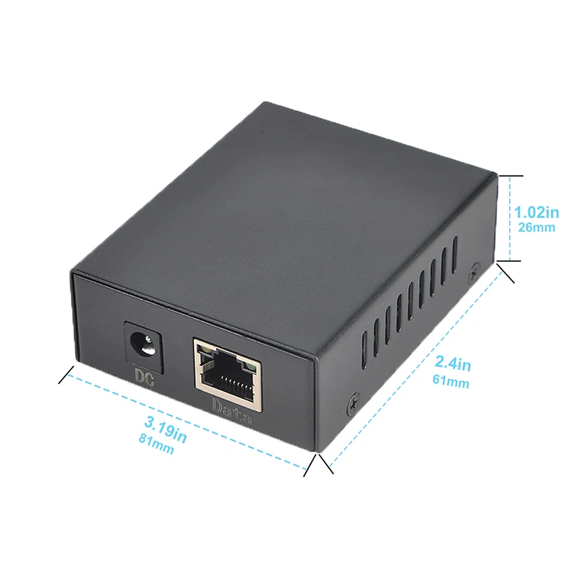 기가비트 POE 분배기, 표준 호환 10,100,1000Mbps 전력, 5V 4A POE-DC 및 RJ45 어댑터 분배기, IEEE 802.3af/at