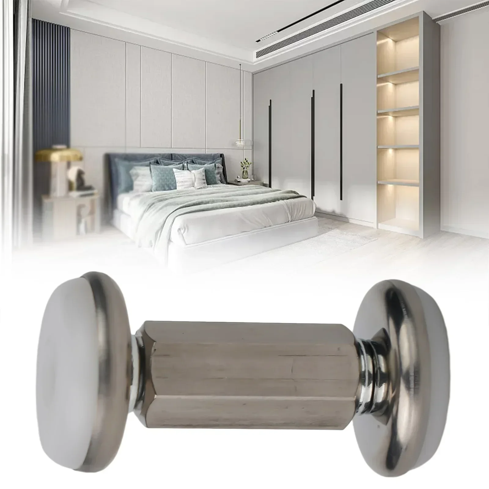 1pcs Adjustable Bed Stabilizer Wall Furniture Fixed Bracket Stainless Steel And Alloy Fixer Support Anti-shake Mute Hardware