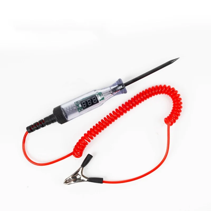 Circuit Tester Pen 6/12/24v48v Dc Digital Display Extended Cable