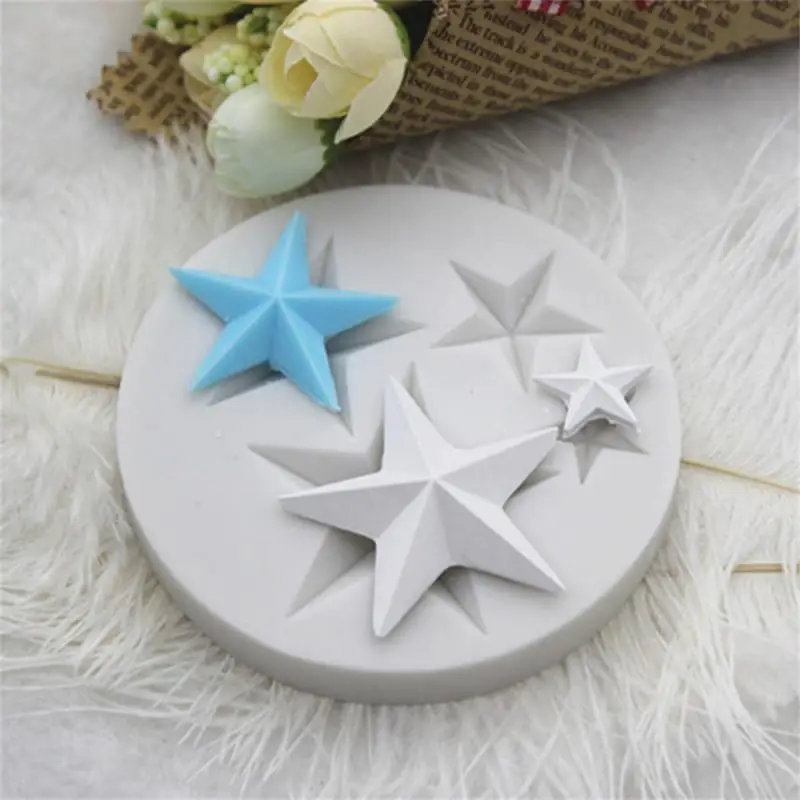 

Mold Kitchen Tools Easy To Release Easy To Clean Baking Mold Biscuit Mold Durable Silica Gel Safety Material Star Mold