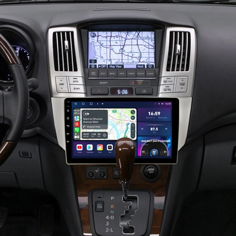 

Автомобильное радио CarPlay GPS стерео устройство для Toyota Harrier Lexus RX300 RX330 RX350 RX400 XU30 2003 - 20 2013 QLED 2K Android