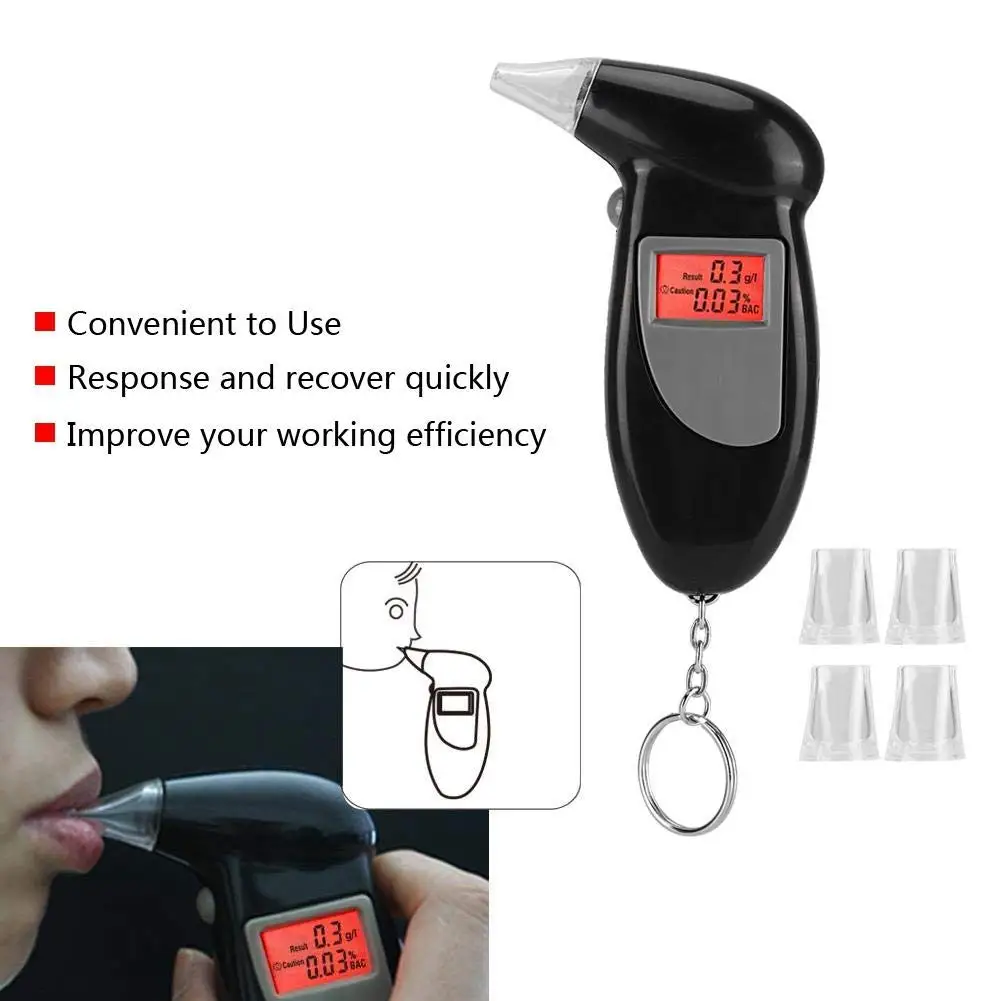Birds Beak Vehicle Breathalyzer Blowing Digital Display Detector Portable Drink-driving Breathalyzer For Vehicle alcohol tester breath alcohol tester breathalyzer mouthpieces