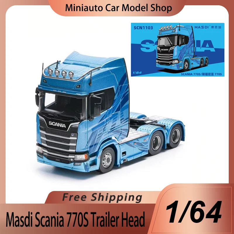 New In Stock Masdi 1:64 Scania 770s Trailer Head Alloy Miniature