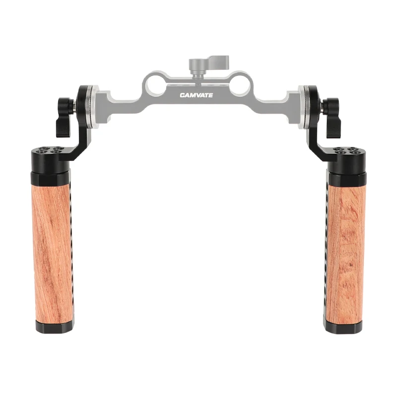 

HDRiG ARRI Rosette Wooden Handgrip For DSLR Shoulder Rig (A Pair)