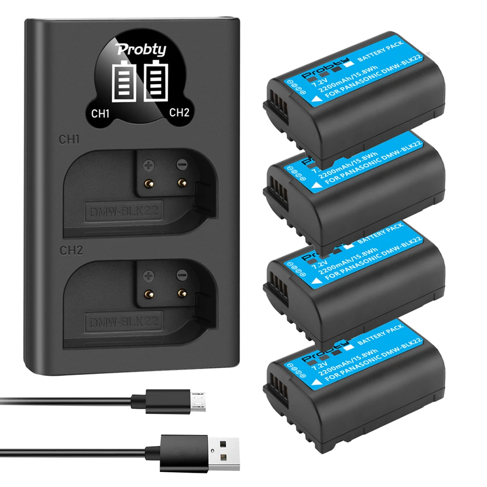 Per Batteria Panasonic Dmw-Blk22 Dmwblk22 Blk22 Per Panasonic Lumix Dc-S5 Dc-S5K