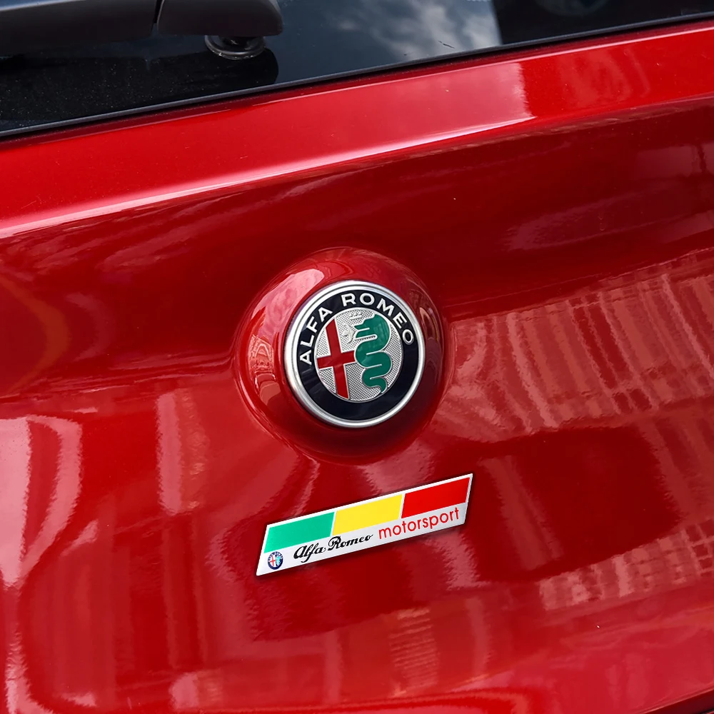 3D Aluminum Badge Car Body Decor Sticker - Motorsport Design
