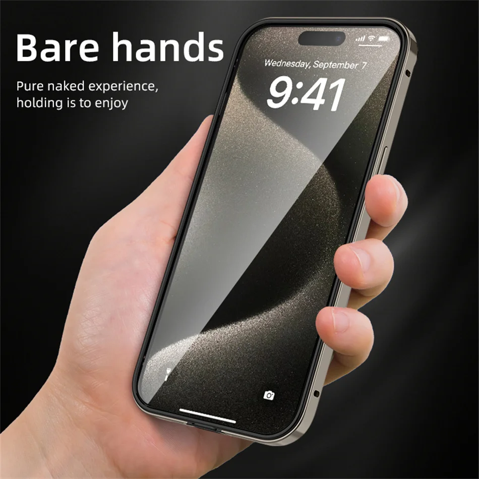 Titanium Color Soft Silicone Shockproof Luxury Bumper Case with Hybrid Aluminum Metal Frame