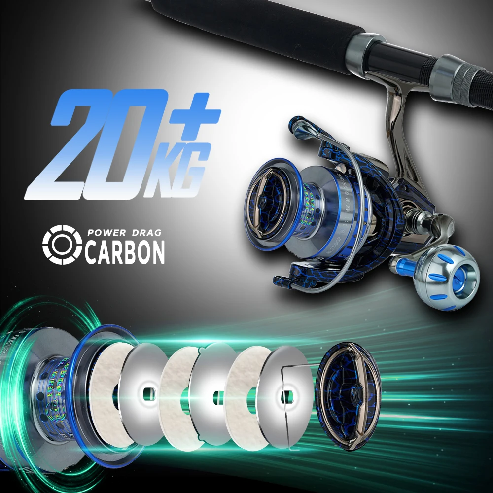 Spinning Fishing Reel 90% Full Metal Alloy Gear&Spool&Foot&Handle 5 + 1 Steel Ball Bearing Suit Saltwater spinning fishing reels fishing reels