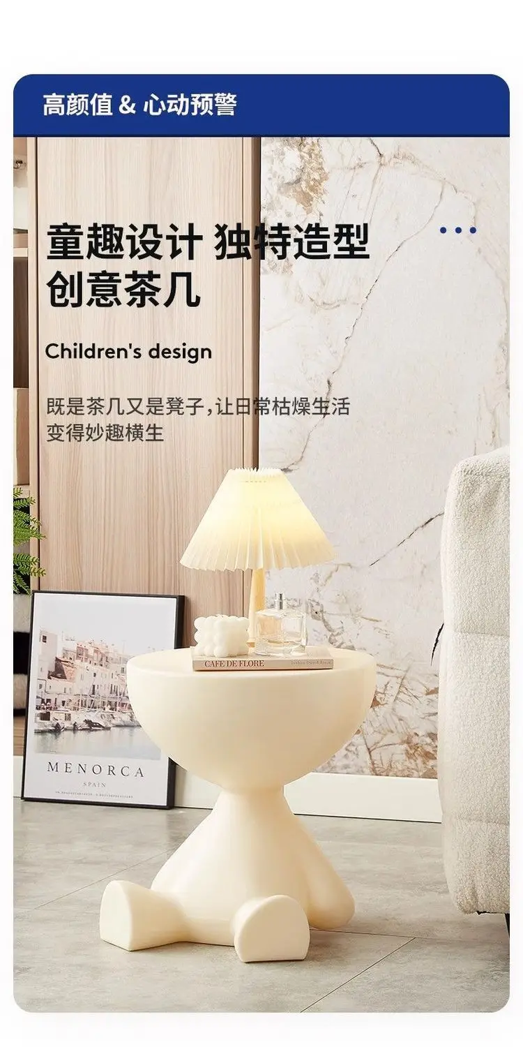 Description Picture 2 of itemCreative small flat tea table, living room, home chairs, sofa, balcony, small tea table bedroom corner bed head table End Tables