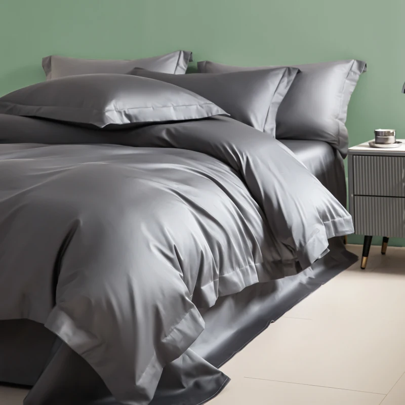 Copripiumino in cotone Pima Premium 2025 210x230 cm Doppio Dimensioni 1200TC Morbido 3