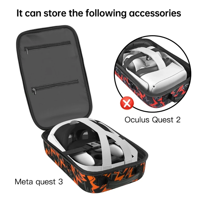 

Carrying Case Storage Bag for Quest3 VR Accessaries Glasses Handle And Charger Pouch Bag Protector