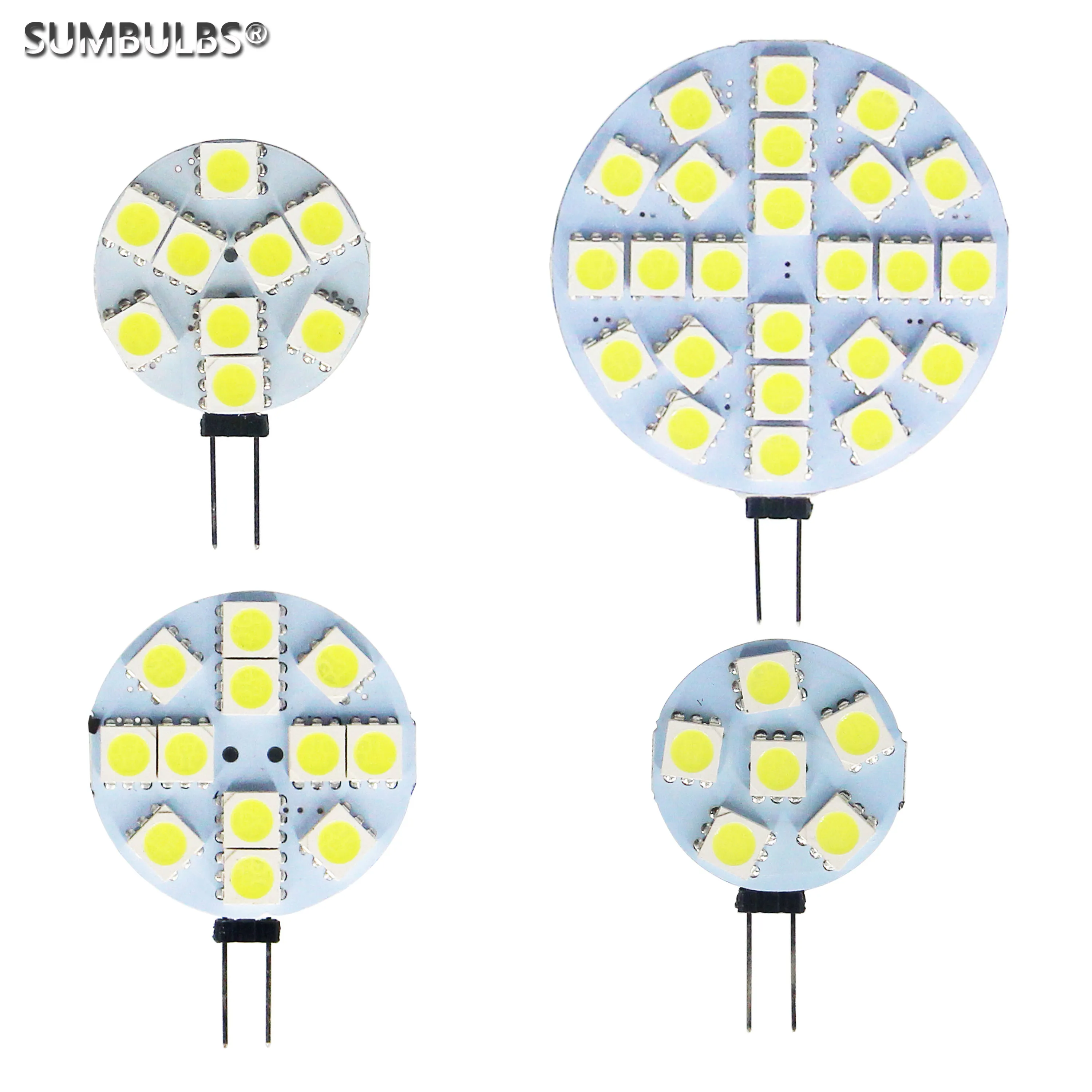 G4 소켓 5050 SMD Led 전구 DC 12V 할로겐 바이핀 램프 교체 LED 전구 1.2W 1.8W 2.4W 4.8W 따뜻한 차가운 Led 조명