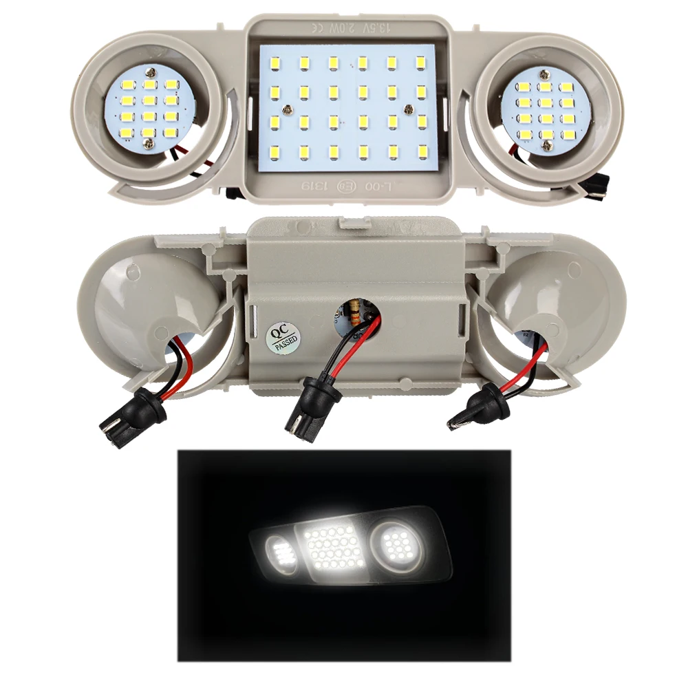 48 Led Car Interior Dome Roof Lights Per Vw Passat Cc B6 B7 Golf Tiguan Touran Scirocco Seat Leon Alhambra Skoda Superb Octavia
