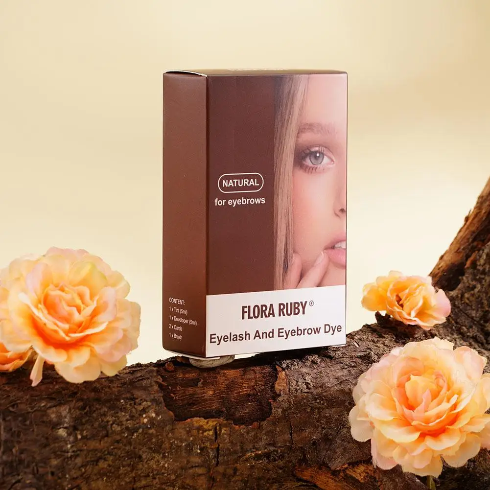 Brown Black Eyelash Eyebrow Dye Tint Kit