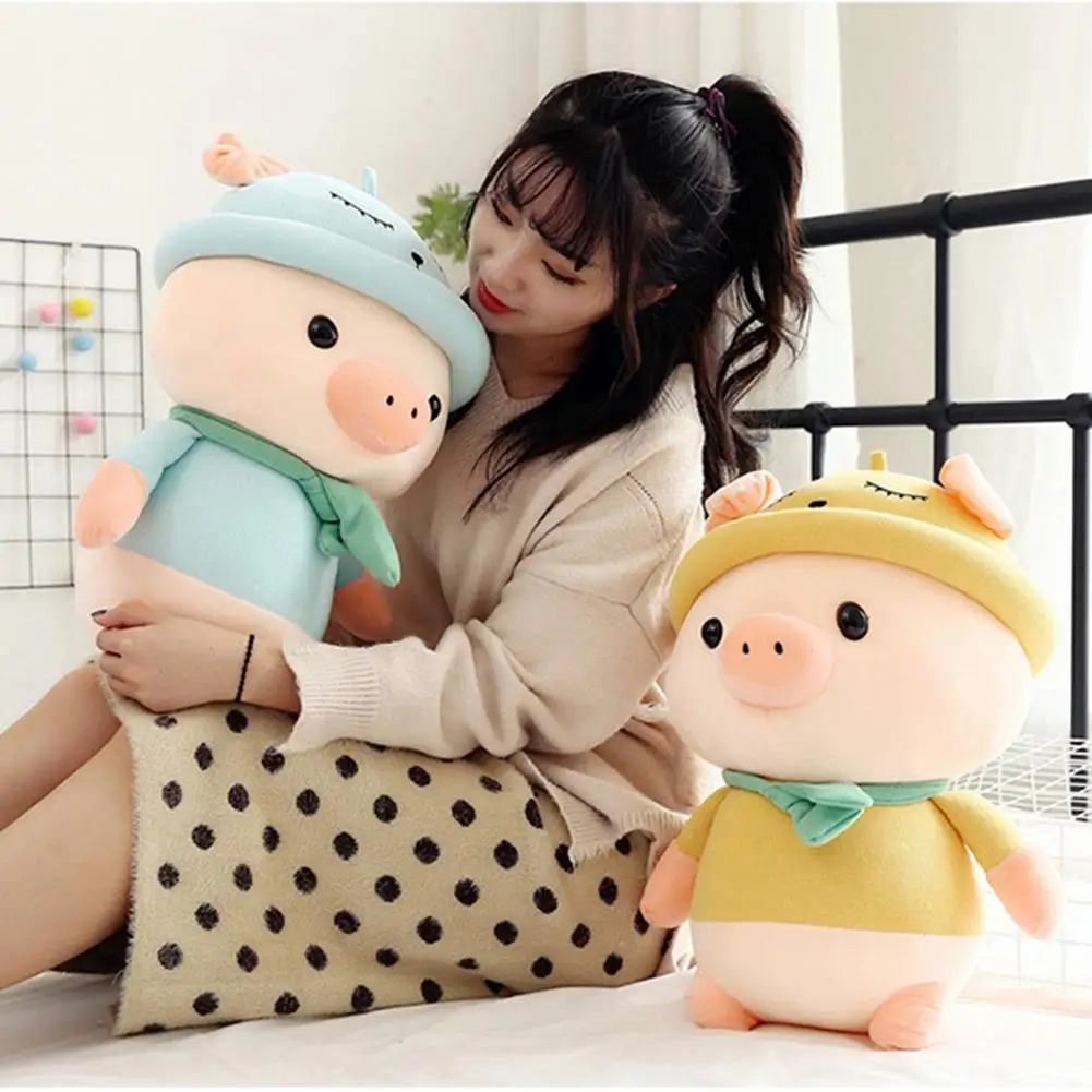 Soft Stuffed Cute Animal Pig Lovely Dolls for Kids Appease Toy Multipurpose Baby Room Decor for Party Gifts Soothing Toys squeeze toy eyes pop out