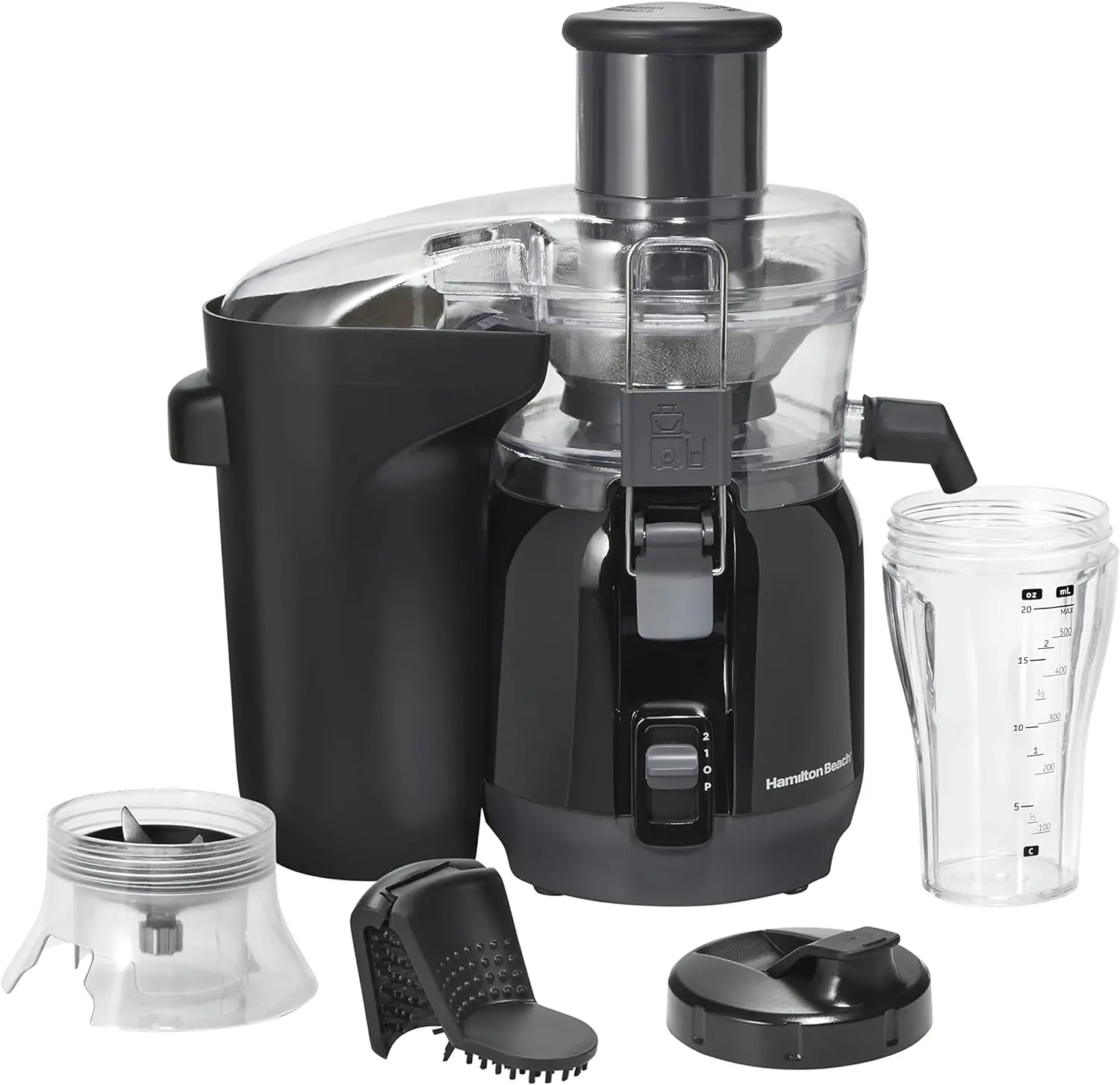 

& Blend 2-in-1 Juicer Machine and 20 oz. Blender, Big Mouth Large 3\u201D Feed Chute for Whole Fruits and Vegetables, Easy t Lic