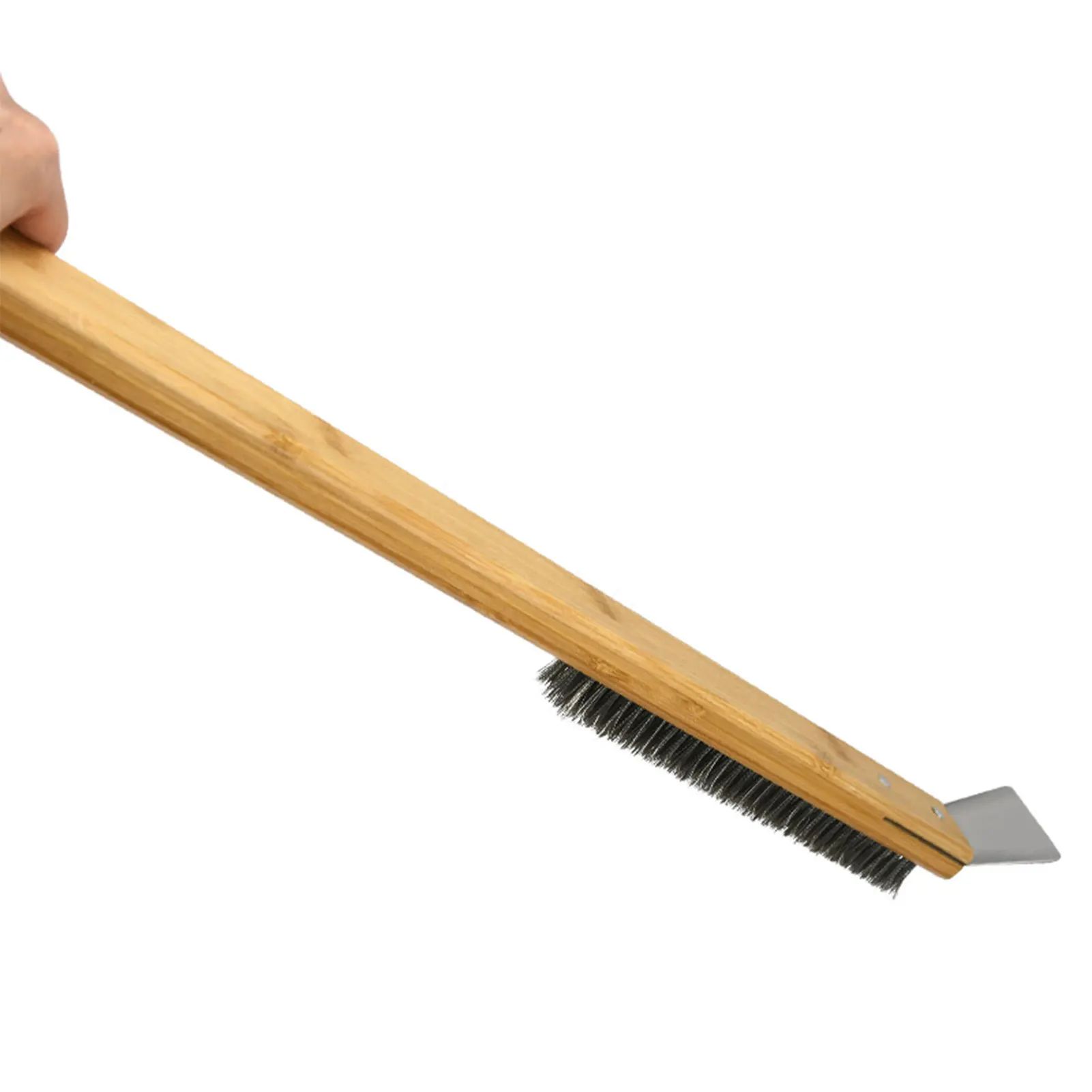 1Pcs/lot New Portable Pizza Oven Long Cleaning Brush Easy Cleaning Hard Bristles Grill Brush for Pizza Oven Grill Cleaning 2