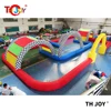20x10x2.5m Inflatable Zorb Ball Go Kart Air Track Inflatable Race Track 1