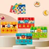 Wooden Montessori Sorting Matching Toys Animal Shop Sorting Memory Board Game  Children Early Learning Education Interactive Toy 3