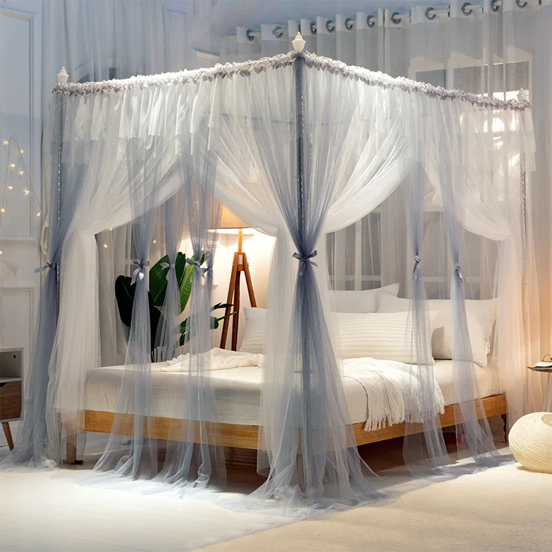 

Double Bed Mosquito Net Window Door Tent Canopy Princess Bed Portable Folding Moustiquaire Baby Crib Mosquitero Home Textile