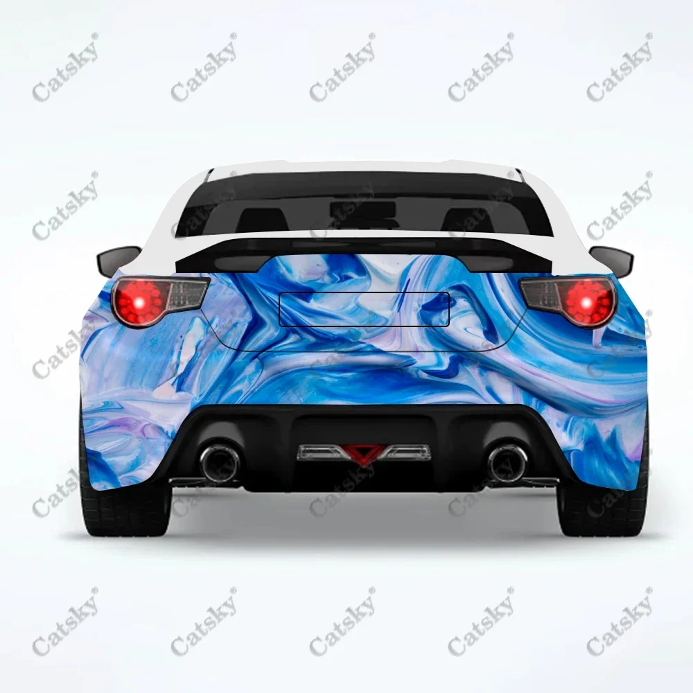 

Color Hexagon Pattern Car Rear Wrap Car Sticker Car Decal Creative Sticker Car Body Appearance Modification Car Protective Film