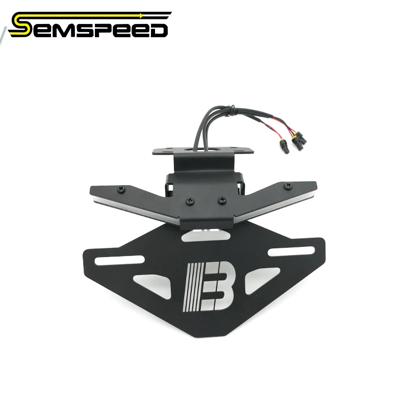 SPEED 라이센스 테일 타이디 플레이트 브래킷 홀더 Qjmotor 스포츠 레이싱 SRK 921RR SRK 921 RR 오토바이 부품용 LED 방향 지시등