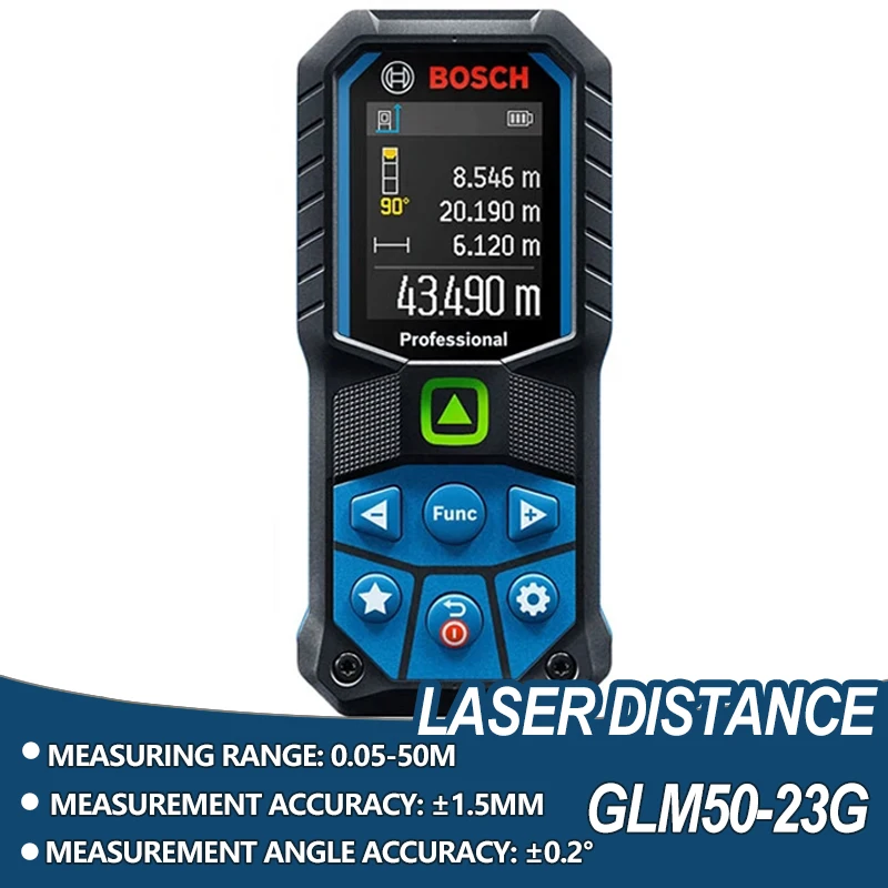 Bosch Laser Rangefinder 50M Green Line Electronic Laser Measuring Tape  Professional Outdoor Measuring GLM 50-23G Instrument Tool - AliExpress