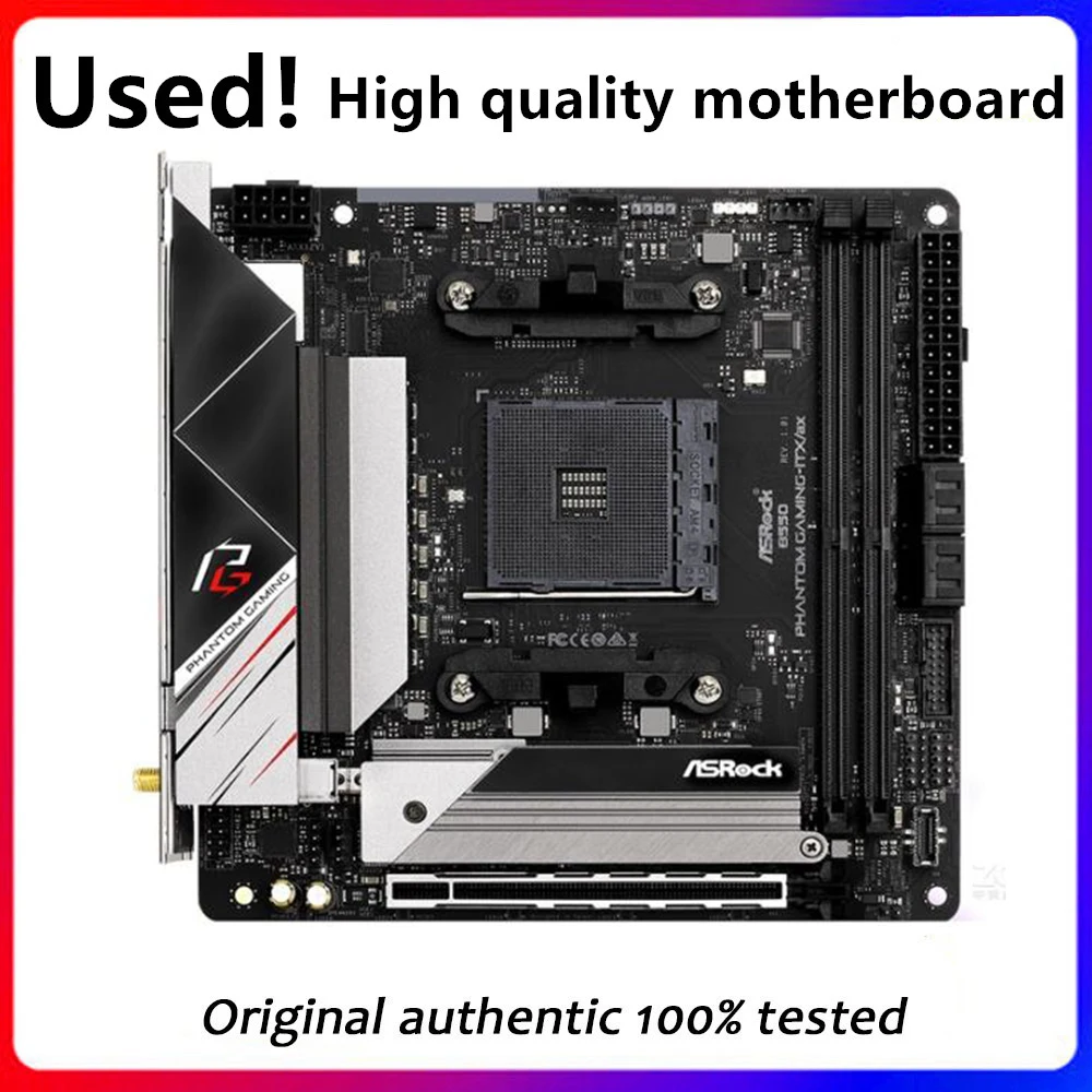 Per (B550 Phantom Gaming-Itx/Ax Phantom Gaming-Itx Usato Socket Scheda Madre Am4 B550 Desktop Originale Pci-E 4.0 Mainboard